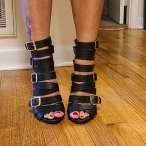 Dollhouse Gladiator Heels with adjustable straps